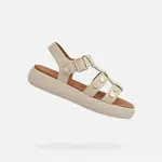 Cream women's sandals Geox Camalei - Women's
