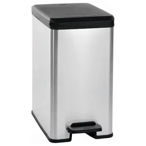 Odpadkový koš Curver Slim Bin 25 stříbrný