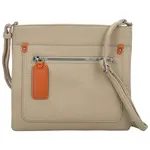 Stylová dámská koženková crossbody kabelka Walida, khaki