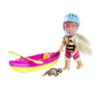 Bábika Evička s kajakom