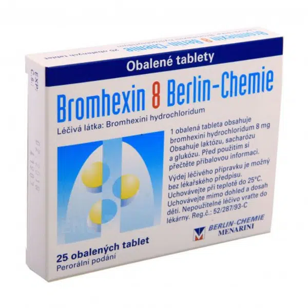 Bromhexin Berlin-chemie 8mg 25 tablet