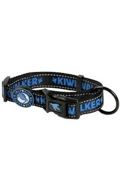 Obojek nylon 32-45cm/2cm modrá Kiwi