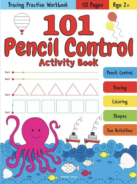 101 Pencil Control Activity Book: Tracing Practise Book