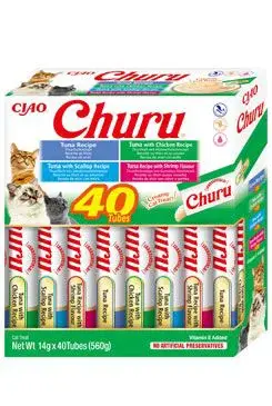 Churu Cat Box Tuna Seafood Variety 40x14g