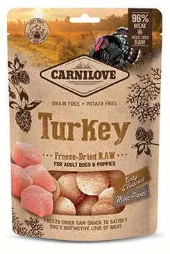 Carnilove Raw freeze-dried snacks turkey 60g