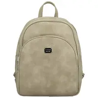 Trendy dámský koženkový kabelko-batoh Renie, khaki