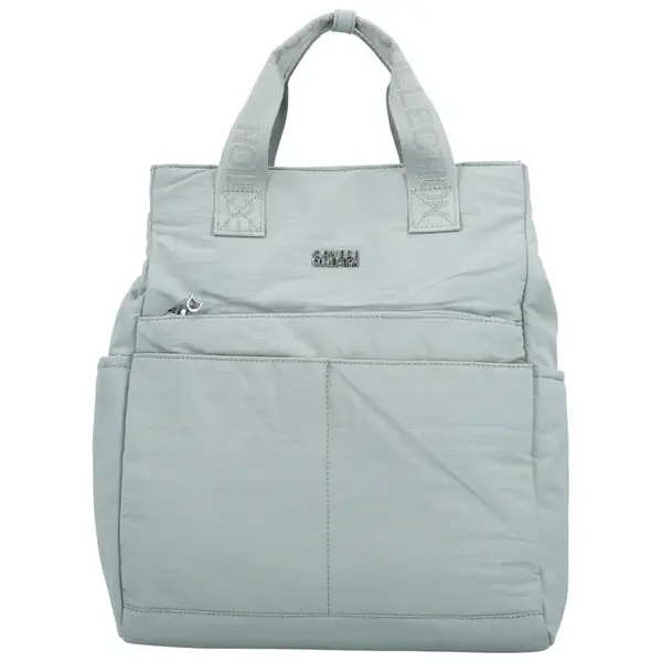 Stylový dámský textilní batoh Coveri Vizma, šedý