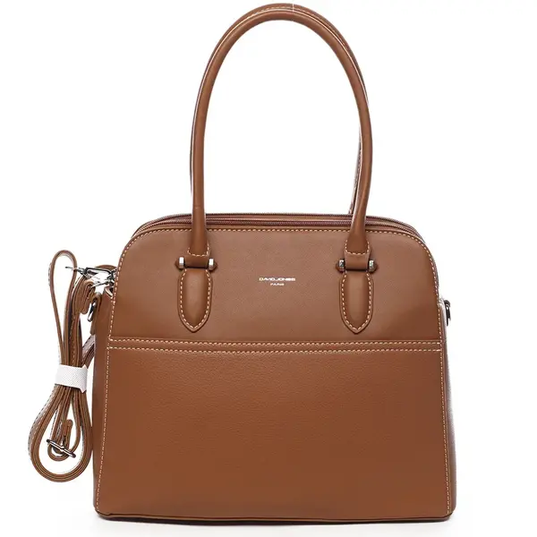 Elegantní kabelka do ruky Magdalena, koňaková