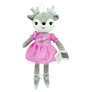Tulilo Hadrová panenka, srnka Baletka, 35 cm - růžová