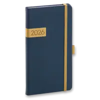 Kapesní diář Presco Twill 2026 - modrý