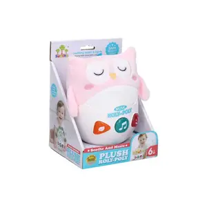 Roly-poly plyšová sova s efekty 17cm