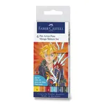 Popisovač Faber-Castell Pitt Artist Pen Manga - 6 kusů, Shonen