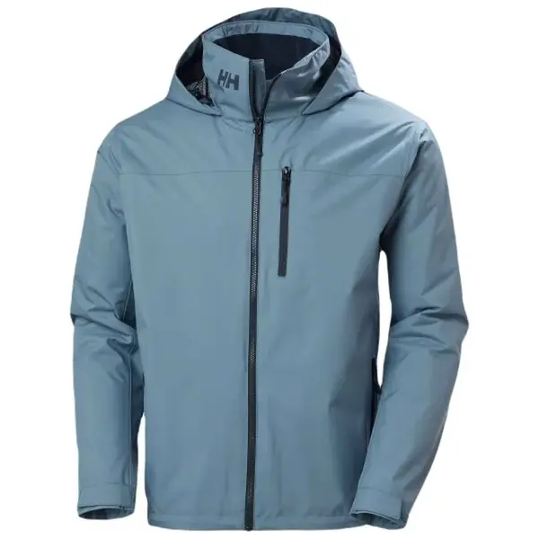 Helly Hansen CREW HOODED MIDLAYER Pánská jachtařská bunda, světle modrá, velikost