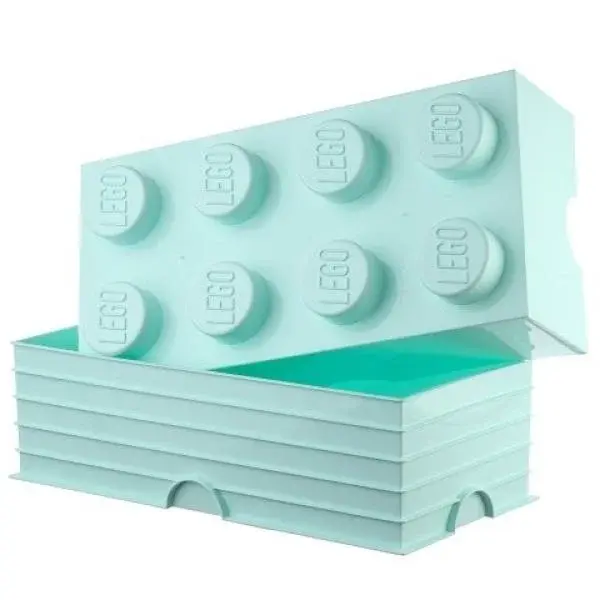 LEGO® úložný box 8 - aqua 250 x 500 x 180 mm