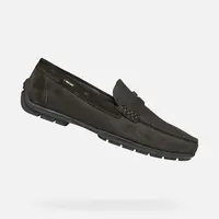 Brown men's moccasins Geox Moner 2Fit - Men's