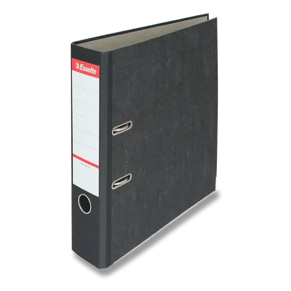 Pákový pořadač Esselte Mramor, A4, 75 mm - černý