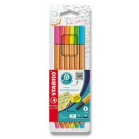 Liner STABILO point 88 - sada 6 neonových barev