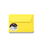 Barevná obálka Clairefontaine, C6, samolepicí, 20 ks - žlutá