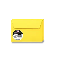 Barevná obálka Clairefontaine, C6, samolepicí, 20 ks - žlutá