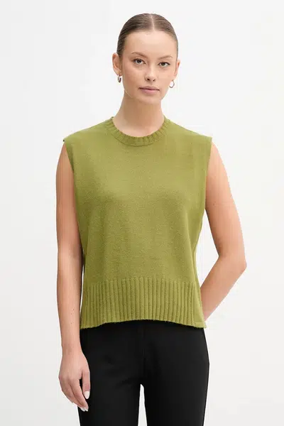 Vesta s přídavkem vlny United Colors of Benetton béžová barva, 126WD10BA
