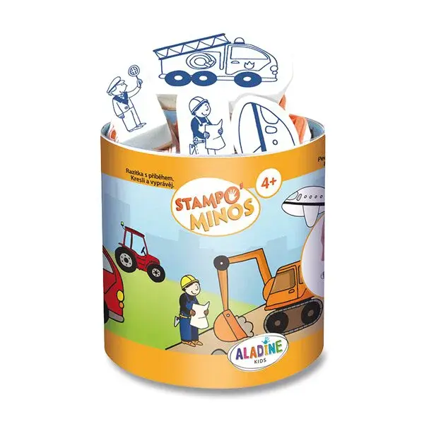 Razítka Aladine Stampo Minos - Stroje, 10 ks