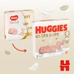 HUGGIES® Extra Care pleny jednorázové 2 (3-6 kg) 82 ks