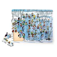 small foot Dřevěné puzzle Snoopy v zimě