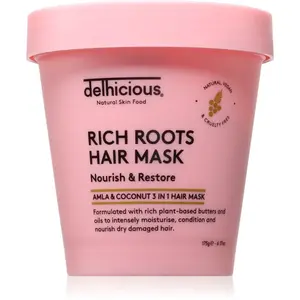 delhicious RICH ROOTS Nourishing Hair Mask vyživující maska na vlasy 3 v 1 175 g