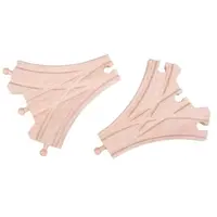 Bigjigs Rail Dřevěné koleje třícestná výhybka 2 ks