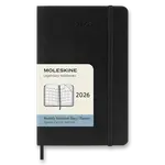Diář Moleskine 2026 - měkké desky, S, měsíční, černý
