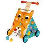 Janod Dřevěné multifunkční chodítko Kočka