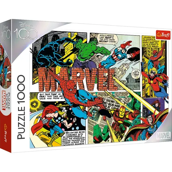 Trefl Puzzle 1000 - Neporazitelní Avengeři / Disney 100