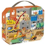 Janod Puzzle v kufříku Na stavbě 36 ks