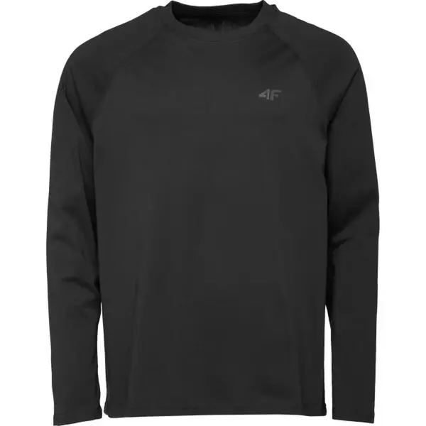 4F LONGSLEEVE Pánské triko, černá, velikost