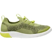 Keen KNX KNIT LACE YOUTH Dětské vycházkové boty, zelená, velikost 35