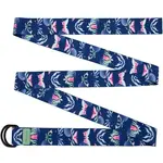 Spokey THE BLOOM BELT Pás na cvičení jógy, tmavě modrá, velikost