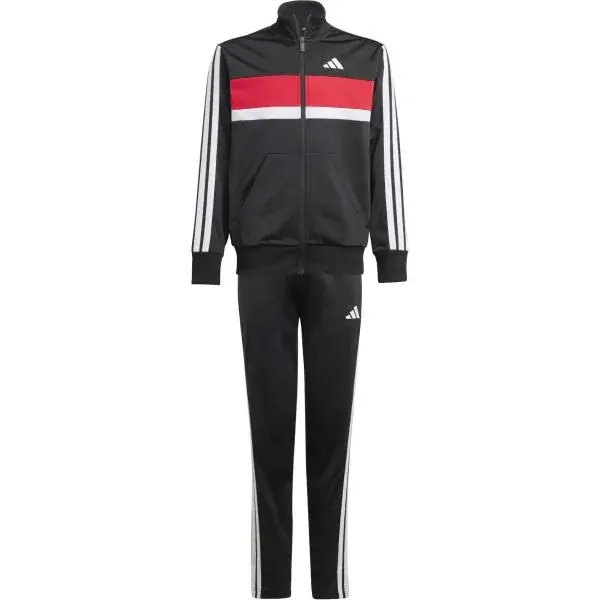 adidas 3 STRIPES TIBERIO Chlapecká souprava, černá, velikost