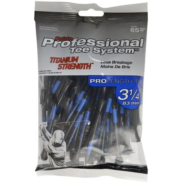 PRIDE SPORT &quot;PTS&quot; - TITANIUM 2-3/4&quot; 65 ks Týčka, černá, velikost