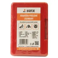 YATE KPZ Krabička poslední záchrany, červená, velikost