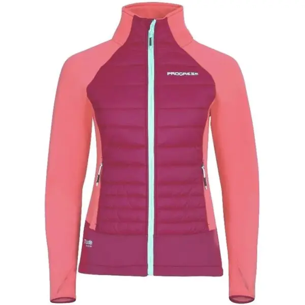 PROGRESS HYBERNIA Dámská hybridní mikina, fialová, velikost