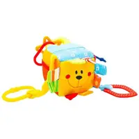 BABY MIX KOSTKA ZOO Interaktivní hračka, žlutá, velikost