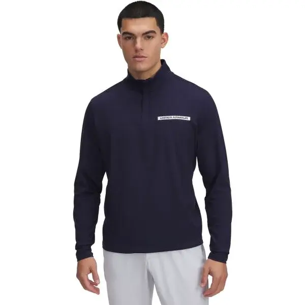Under Armour T2G 1/4 ZIP Pánská mikina, tmavě modrá, velikost