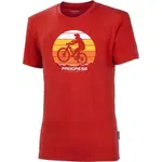 PROGRESS BARBAR BIKER Pánské bambusové triko, červená, velikost