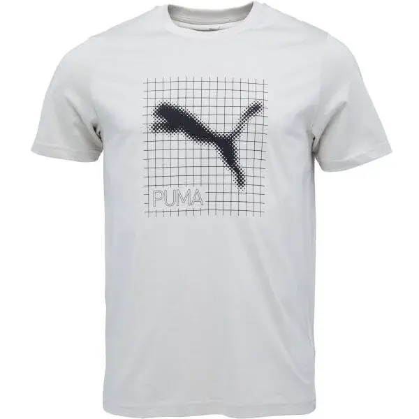 Puma TECH GRAPHIC TEE Pánské triko, béžová, velikost