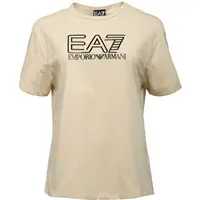 EA7 T-SHIRT Dámské tričko, béžová, velikost