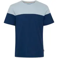 BLEND REGULAR FIT Pánské tričko, tmavě modrá, velikost