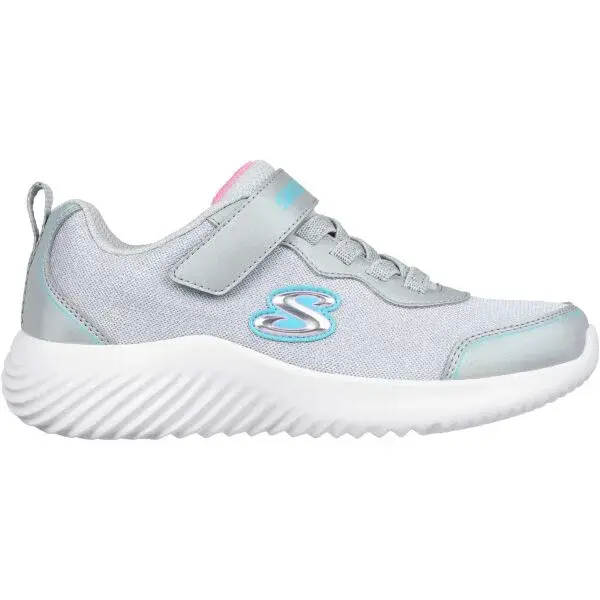 Skechers BOUNDER Dívčí volnočasová obuv, šedá, velikost