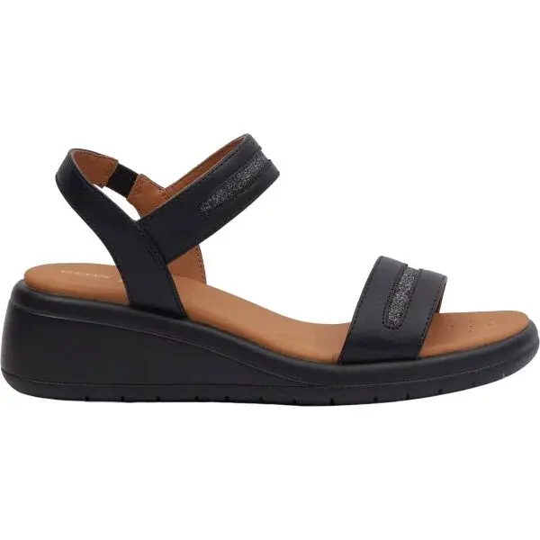 Geox D MELICONIA Dámské sandály, černá, velikost