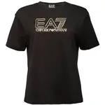 EA7 T-SHIRT Dámské tričko, černá, velikost