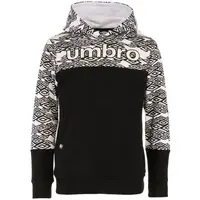 Umbro SHADY Chlapecká mikina přes hlavu, černá, velikost 116-122